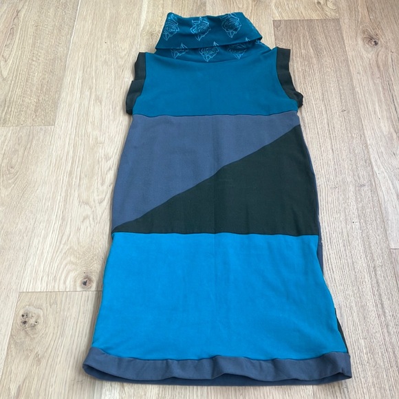 Shanti Sutra One Of A Kind Owl Print Bamboo Mini Dress - Picture 3 of 3